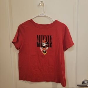 Disney Minnie Mouse Red Short Sleeve Tee